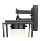 Z-Lite Sheridan 1 Light Outdoor Wall Sconce, Black & White Opal 595S-BK - alternate 5
